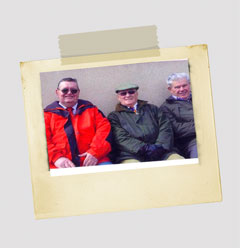 Reunited in 2012: Mick, Bernhard and Ken